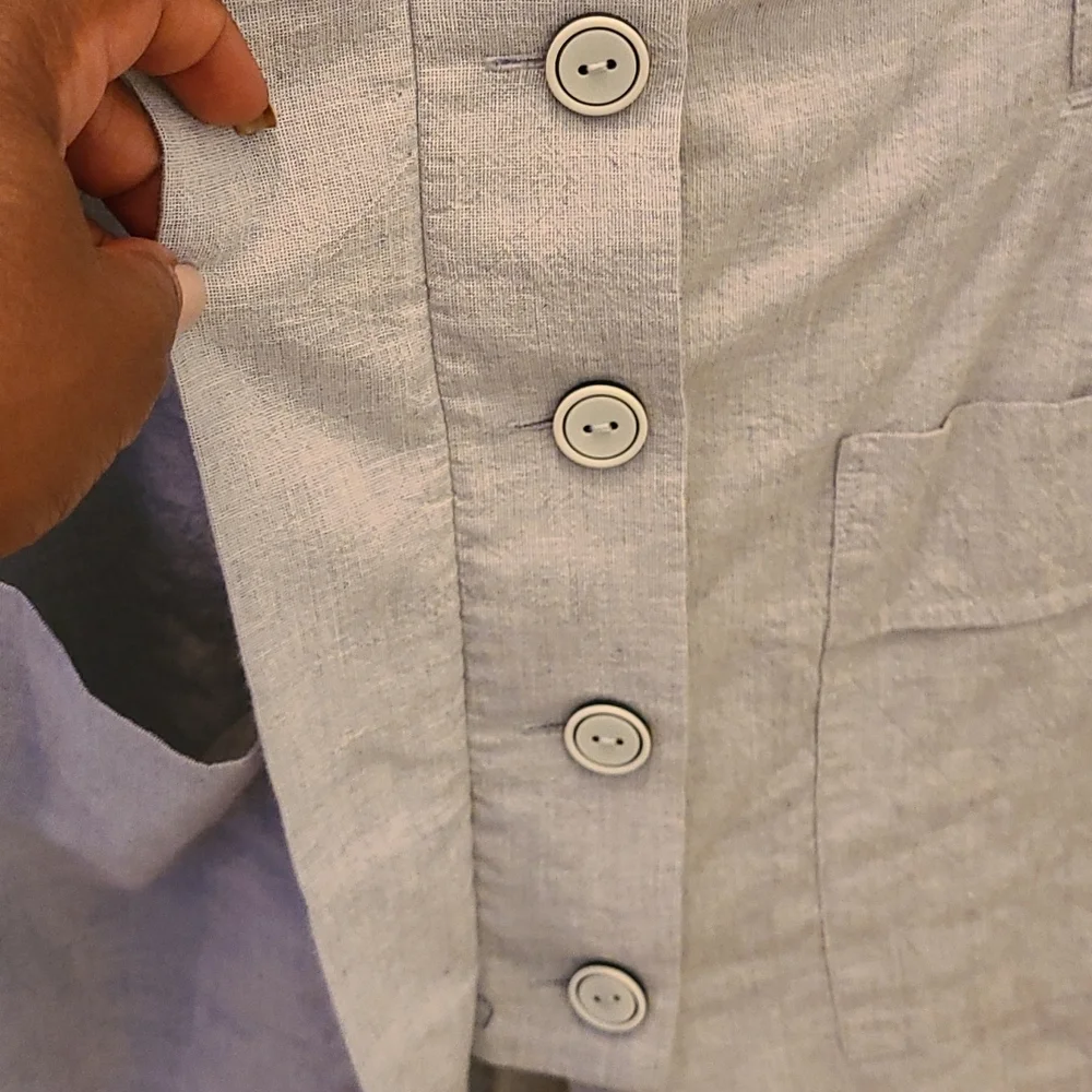 CAbi Chambray Medium Blue Court Skort sz M - Picture 4 of 7